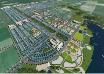 Mặt bằng tổ chức không gian kiến trúc cảnh quan Trung tâm Hành chính Bắc Tân Uyên