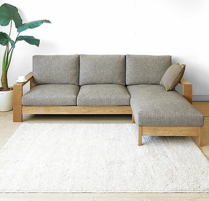 Mẫu sofa gỗ chữ L đẹp - pic 5