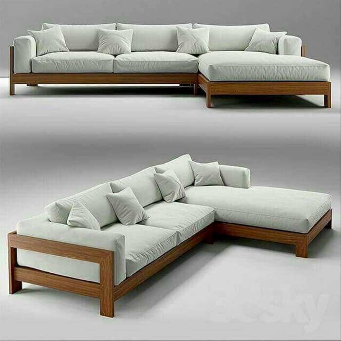 Mẫu sofa gỗ chữ L đẹp - pic 6