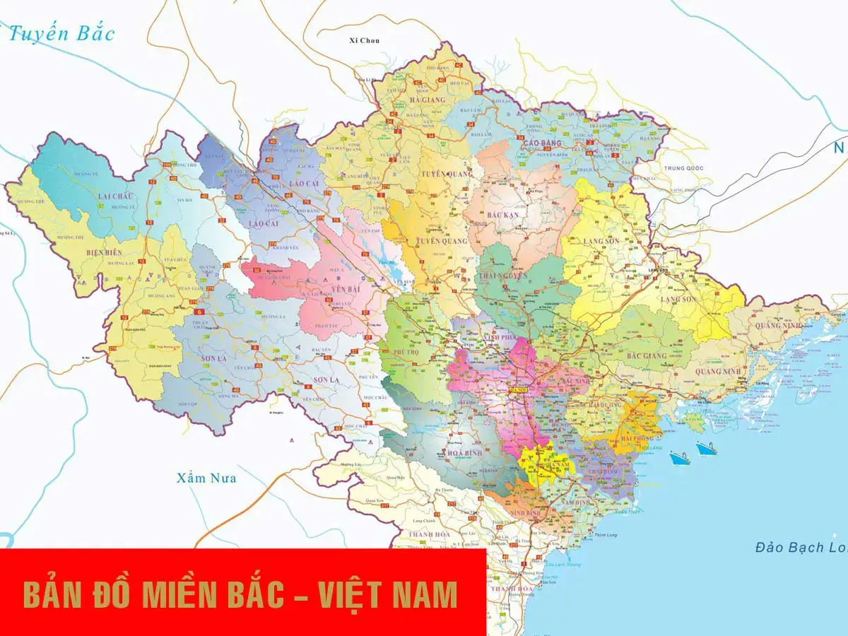 Bản đồ Miền Bắc – Việt Nam
