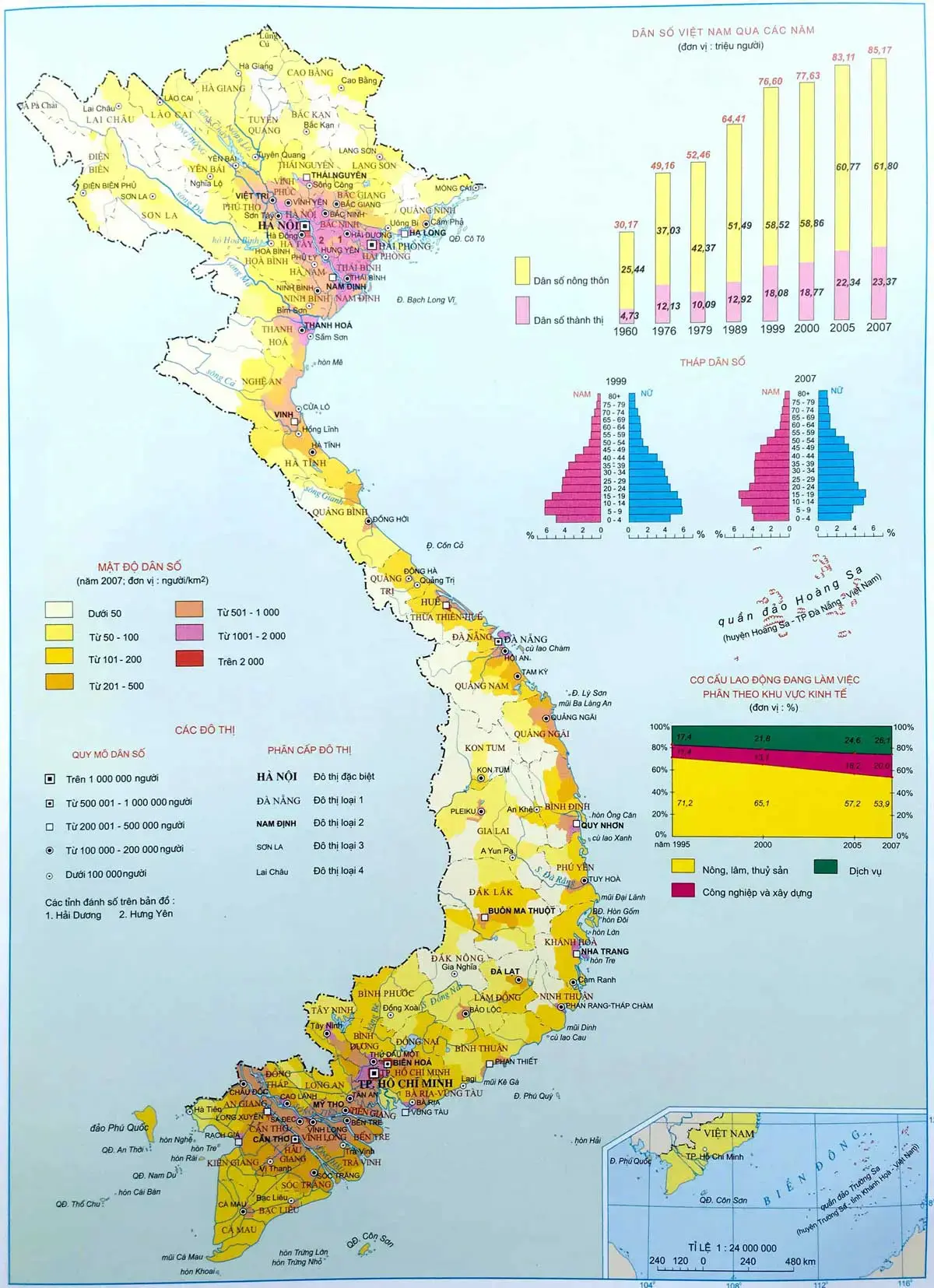 Hình ảnh Bản đồ Việt Nam và 63 Tỉnh Thành